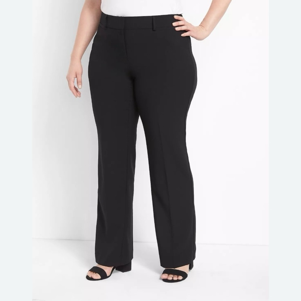 APT 9‎ plus size Flat front Wide leg, stretch dressy pants